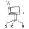 Stella chair, low back – adjustable height - Swedese