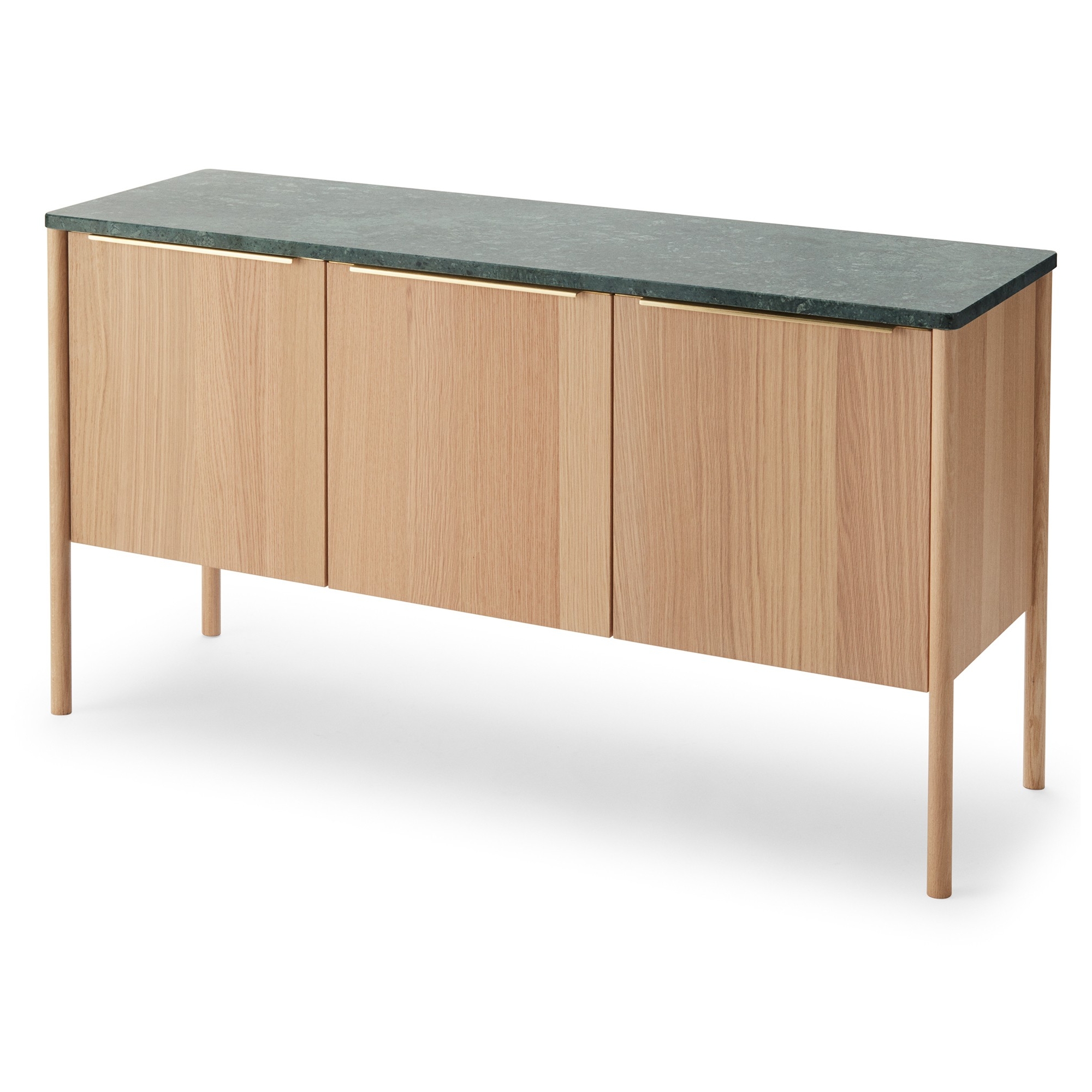 Cabinet Jut  – Chêne huilé / marbre vert  – 126x39x68 cm - Skagerak by Fritz Hansen