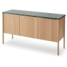 Cabinet Jut  – Chêne huilé / marbre vert  – 126x39x68 cm - Skagerak by Fritz Hansen