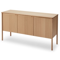 Jut  Cabinet – Oiled Oak – 126x39x68 cm - Skagerak by Fritz Hansen