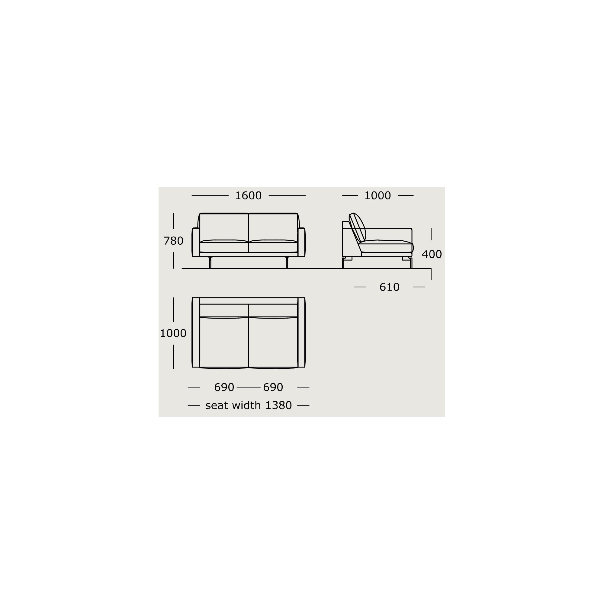 Module 1 – 160 cm – EDGE V1 - Wendelbo