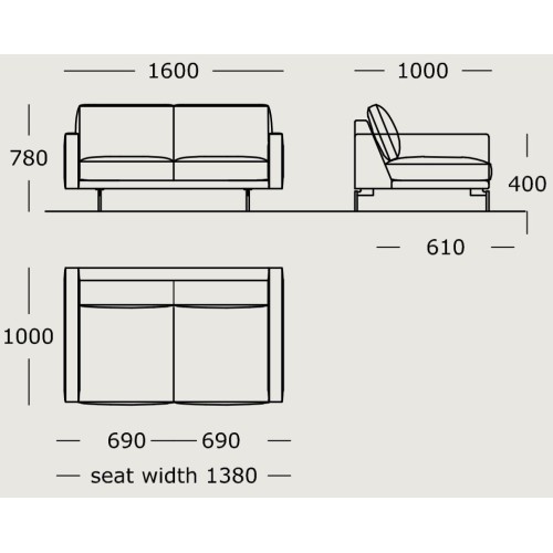 Module 1 – 160 cm – EDGE V1 - Wendelbo