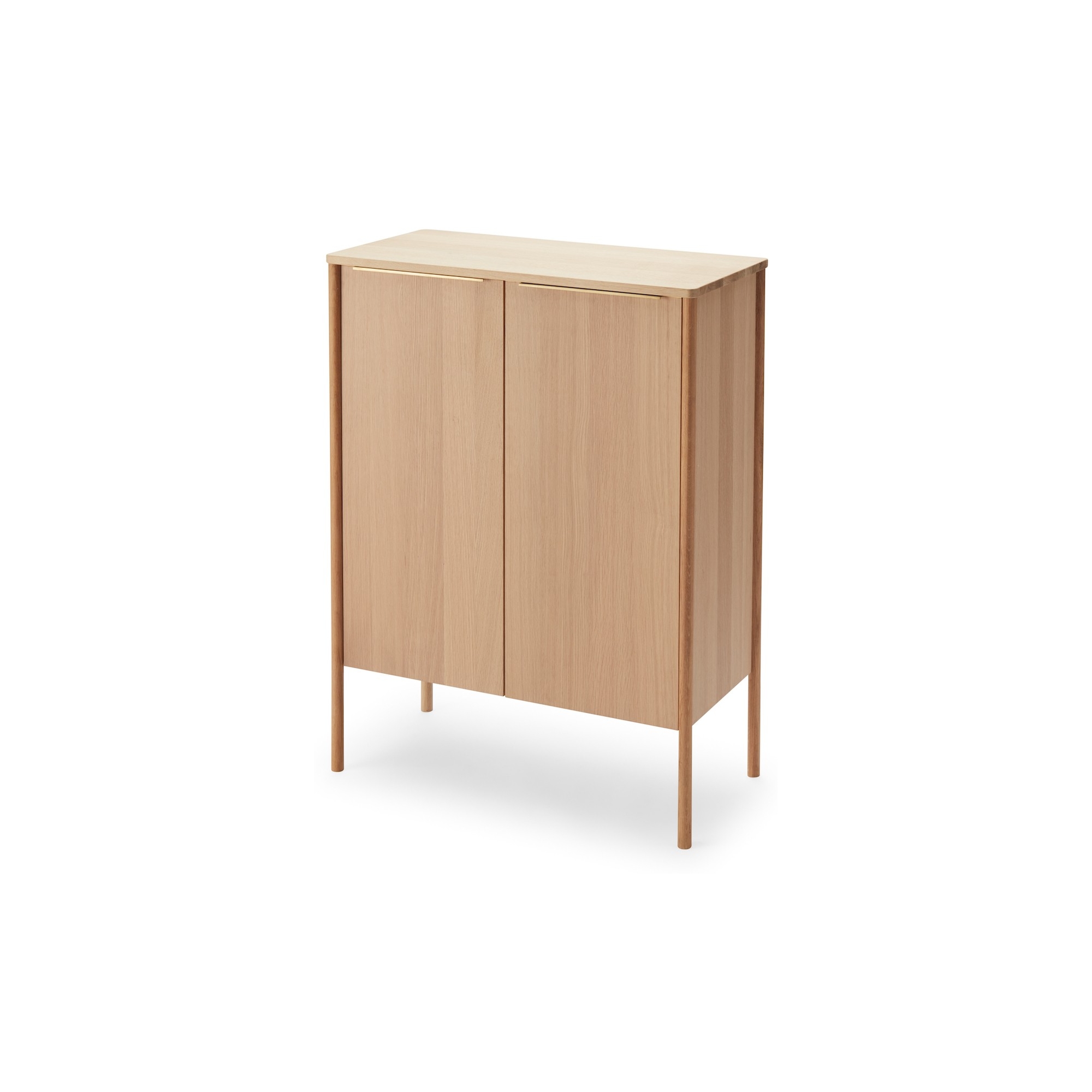 Jut  High Cabinet – Oiled Oak – 86,5 x 39,5 x H114 cm - Skagerak by Fritz Hansen