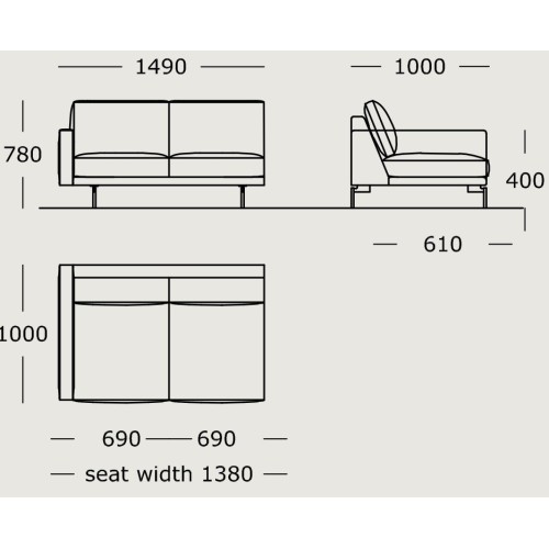 Module 3 – 149 cm – EDGE V1 - Wendelbo