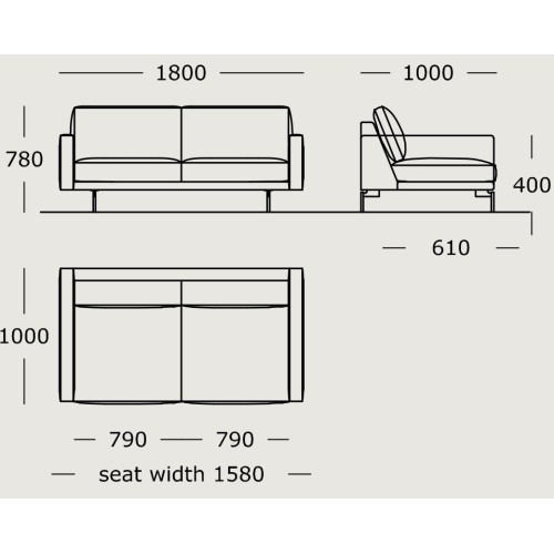 Module 5 – 180 cm – EDGE V1 - Wendelbo