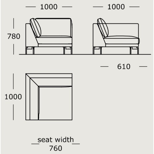 Module 36 – 100 cm – EDGE V1 (angle) - Wendelbo