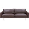 Module 13 – Faith dark brown leather / black legs – 220 x 100 cm – EDGE V1 - Wendelbo