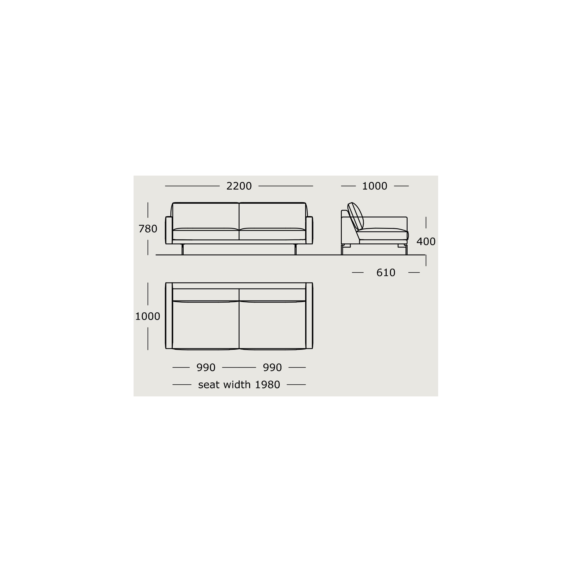 Module 13 – Remix 346 – 220 x 90 cm – EDGE V1 - Wendelbo