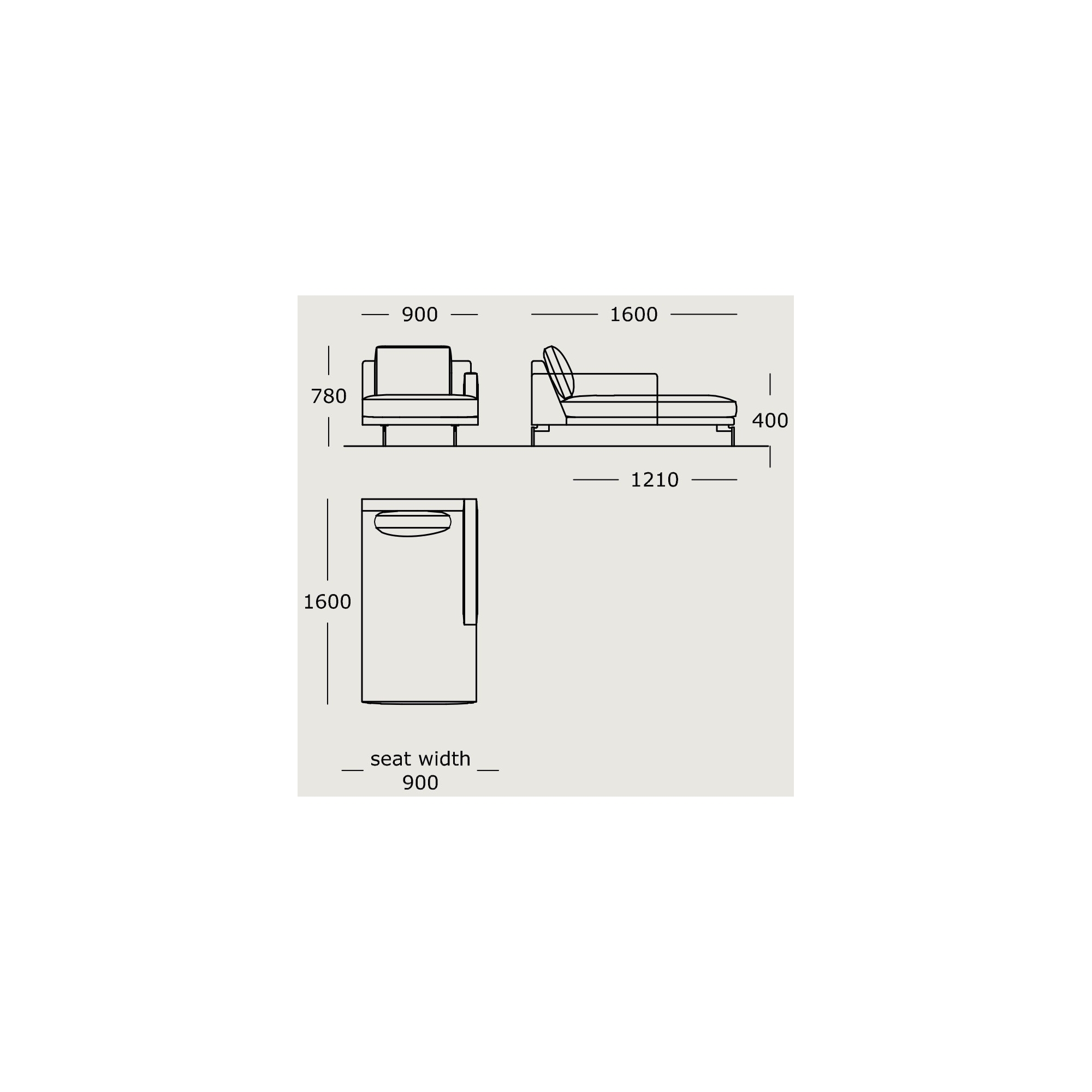 Module 30 – 90 x 160 cm – EDGE V2 - Wendelbo