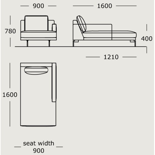 Module 30 – 90 x 160 cm – EDGE V2 - Wendelbo