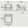 Module 35 – 92 x 100 cm – EDGE V2 (armchair) - Wendelbo