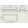 Module 1 – 240 x 95 cm – Blade - Wendelbo