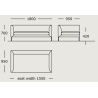 Module 4 – 180 x 95 cm – Blade - Wendelbo