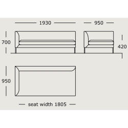 Module 9 – 193 x 95 cm – Blade - Wendelbo