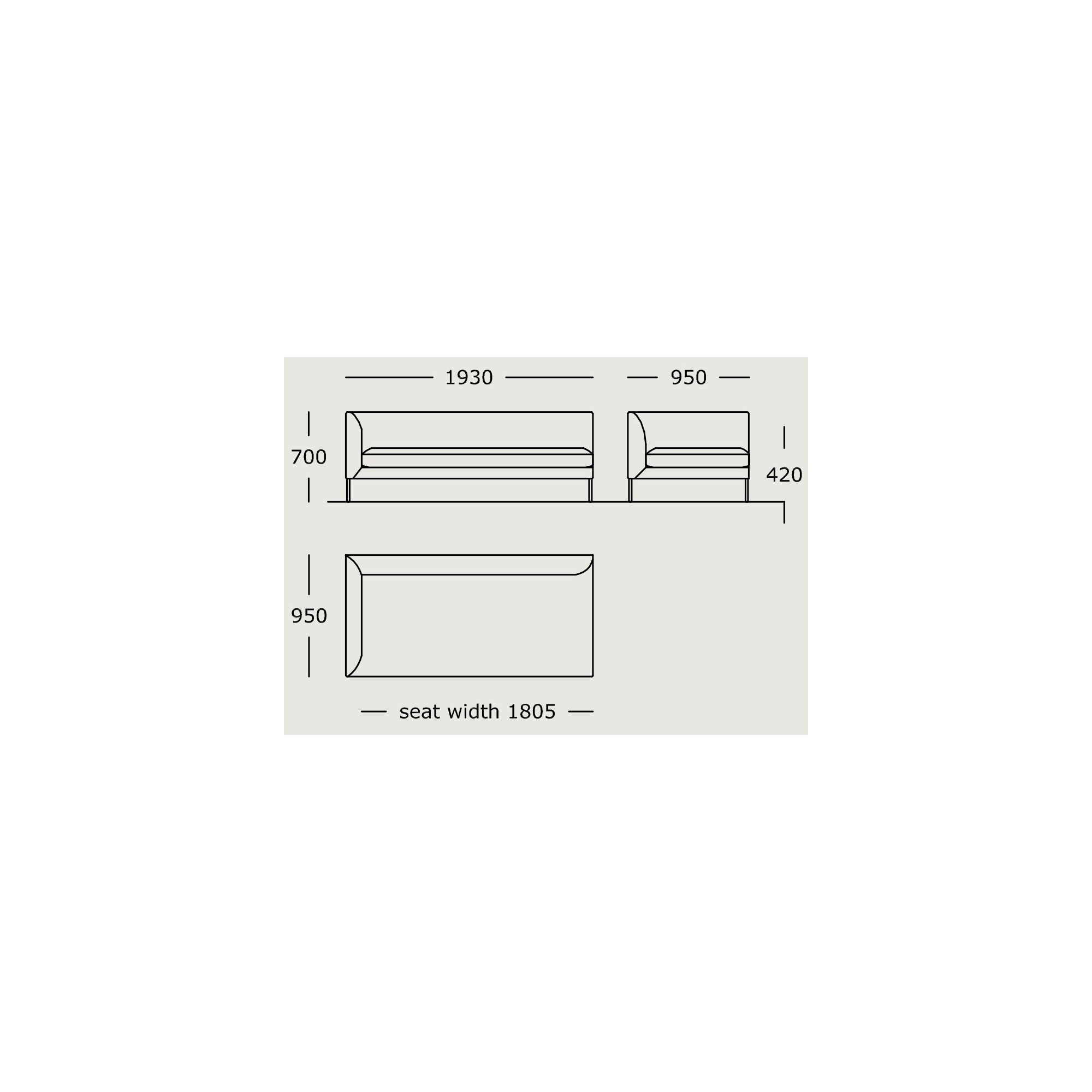 Module 9 – 193 x 95 cm – Blade - Wendelbo