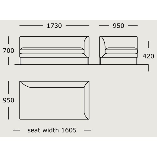 Module 12 – 173 x 95 cm – Blade - Wendelbo