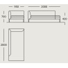 Module 19 – 95 x 200 cm – Blade - Wendelbo