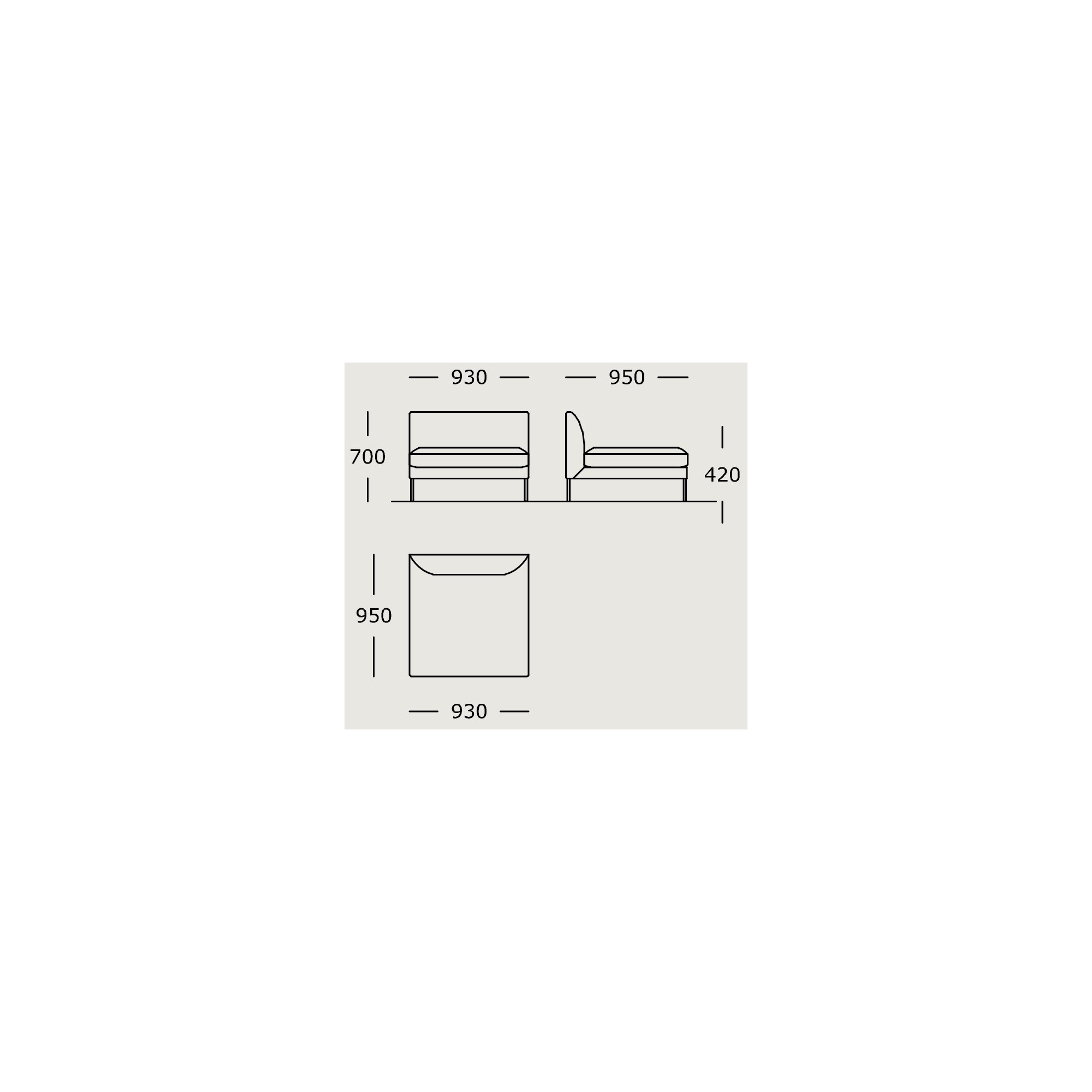 Module 22 – 95 x 93 cm – Blade - Wendelbo