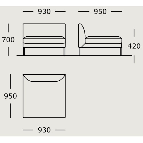 Module 22 – 95 x 93 cm – Blade - Wendelbo