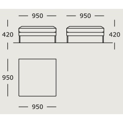 Module 23 – 95 x 95 cm – Blade - Wendelbo