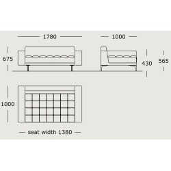 Module 1 – 178 x 100 cm – Campo - Wendelbo