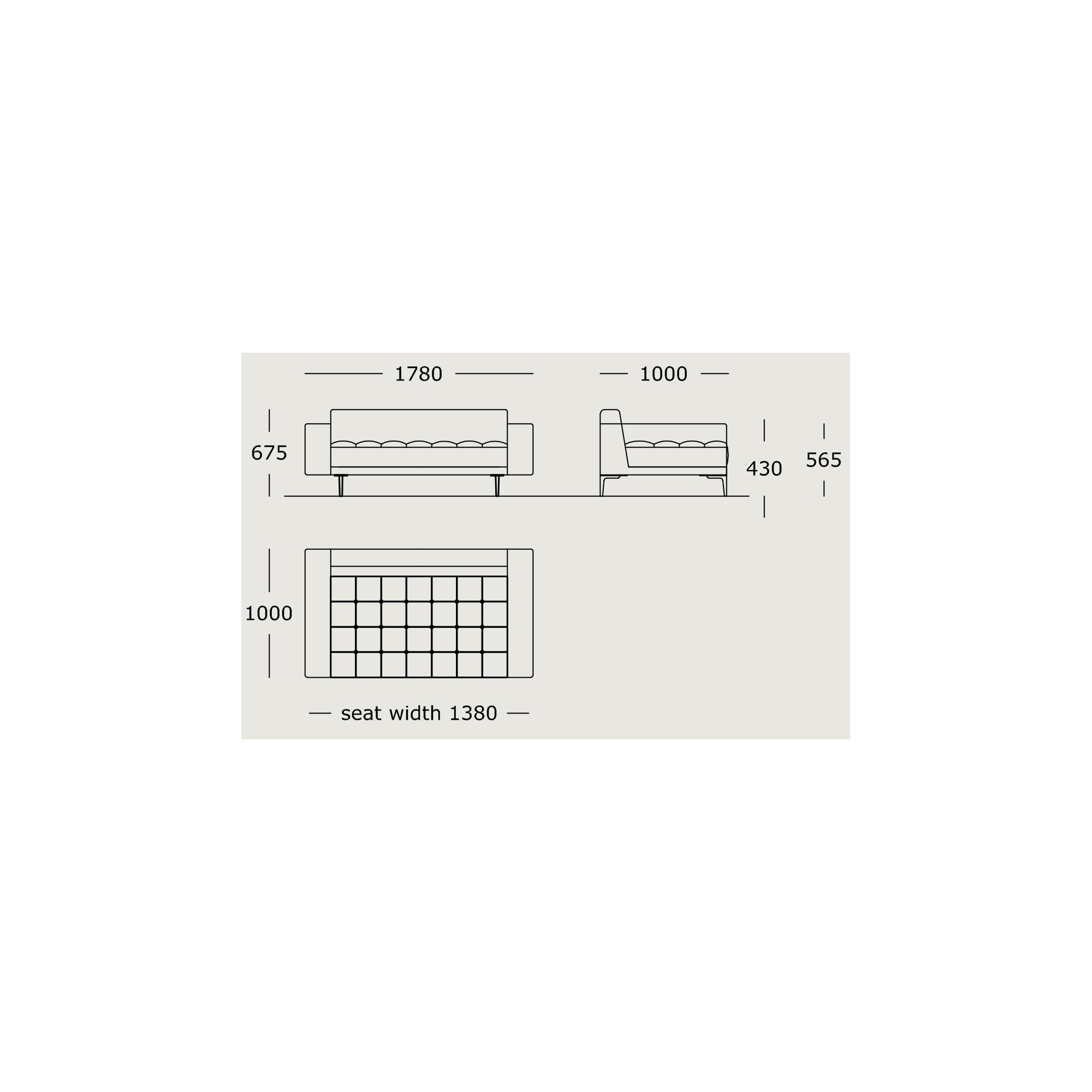 Module 1 – 178 x 100 cm – Campo - Wendelbo