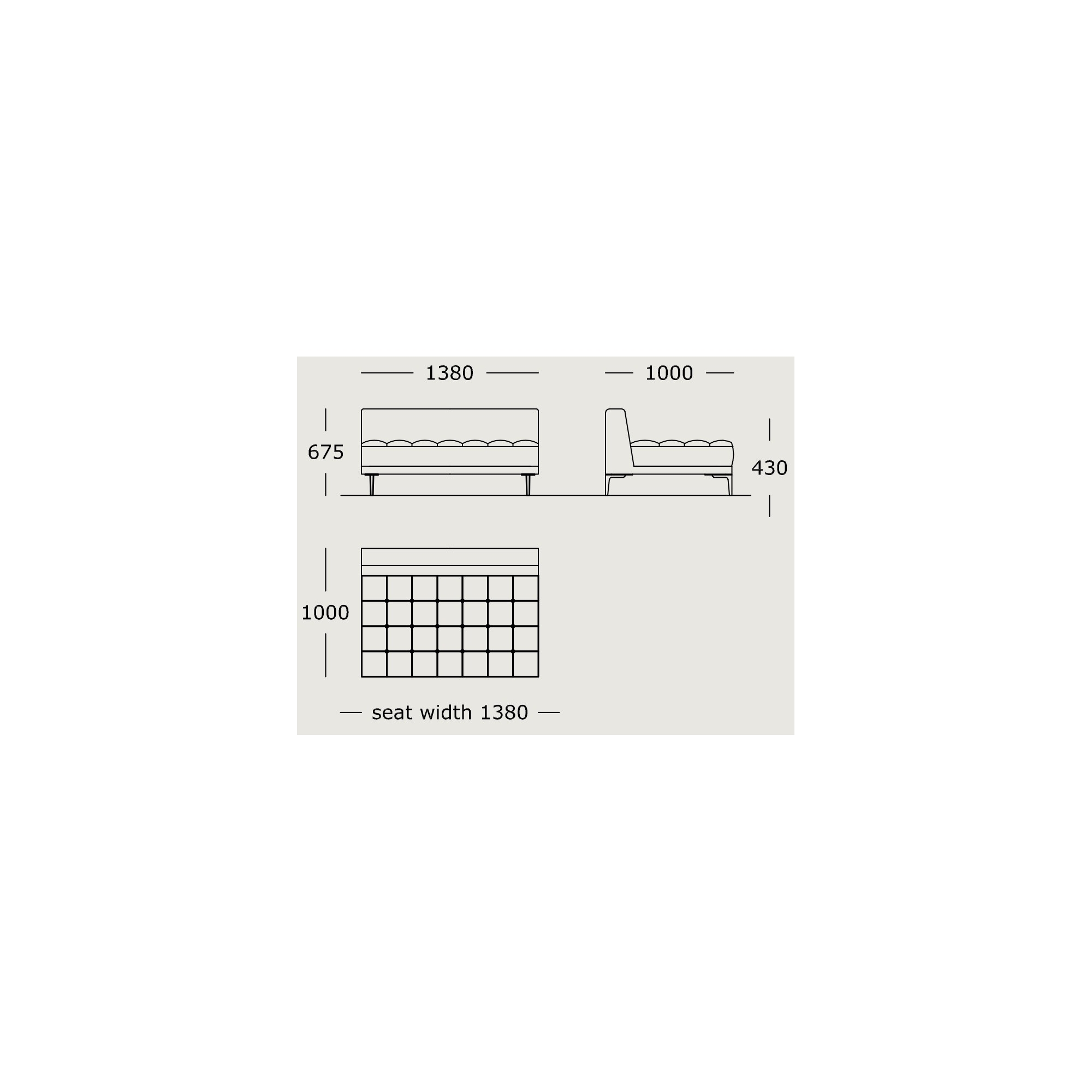 Module 2 – 138 x 100 cm – Campo - Wendelbo