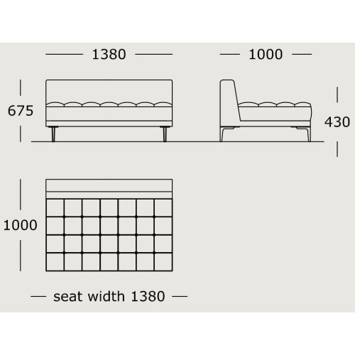 Module 2 – 138 x 100 cm – Campo - Wendelbo