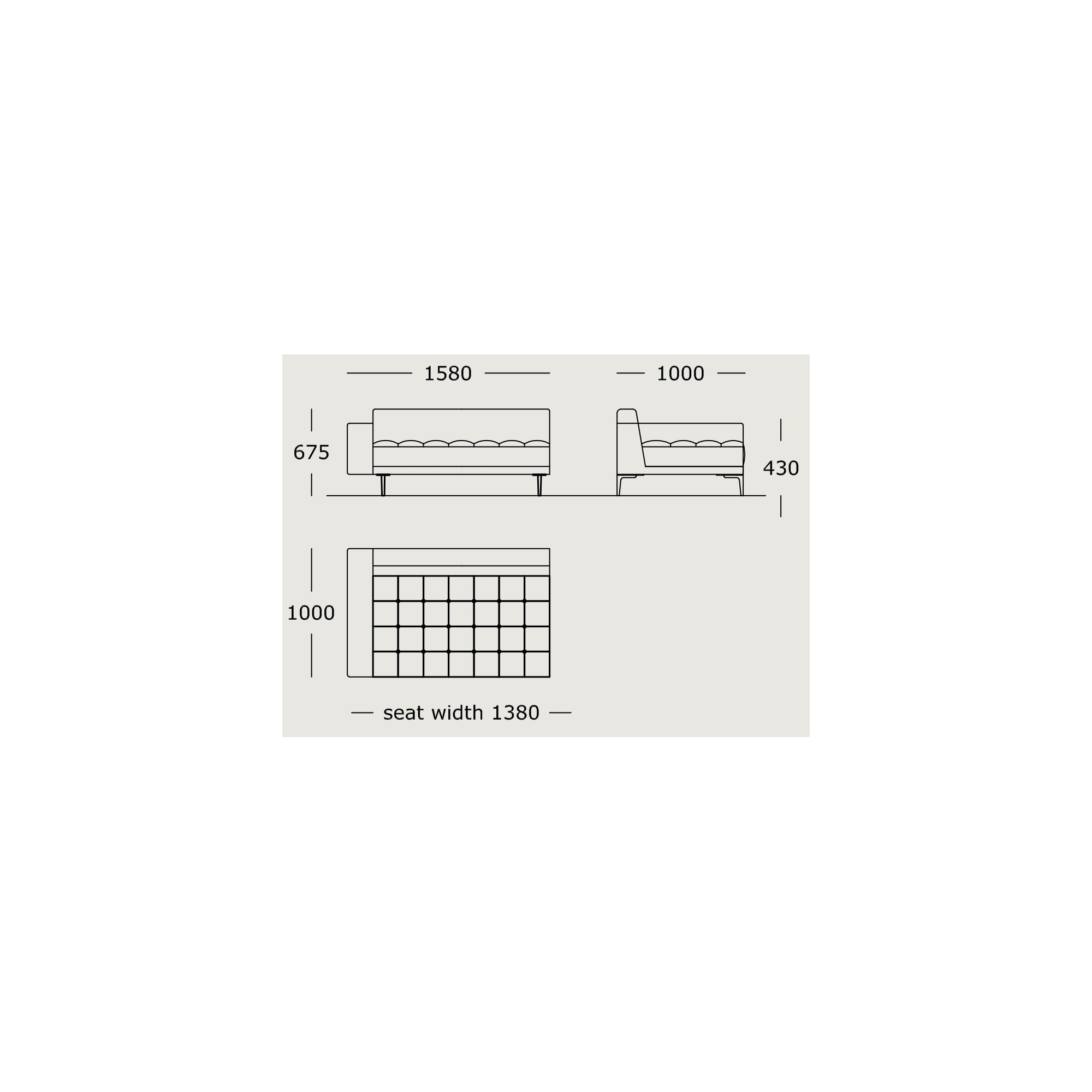 Module 3 – 158 x 100 cm – Campo - Wendelbo