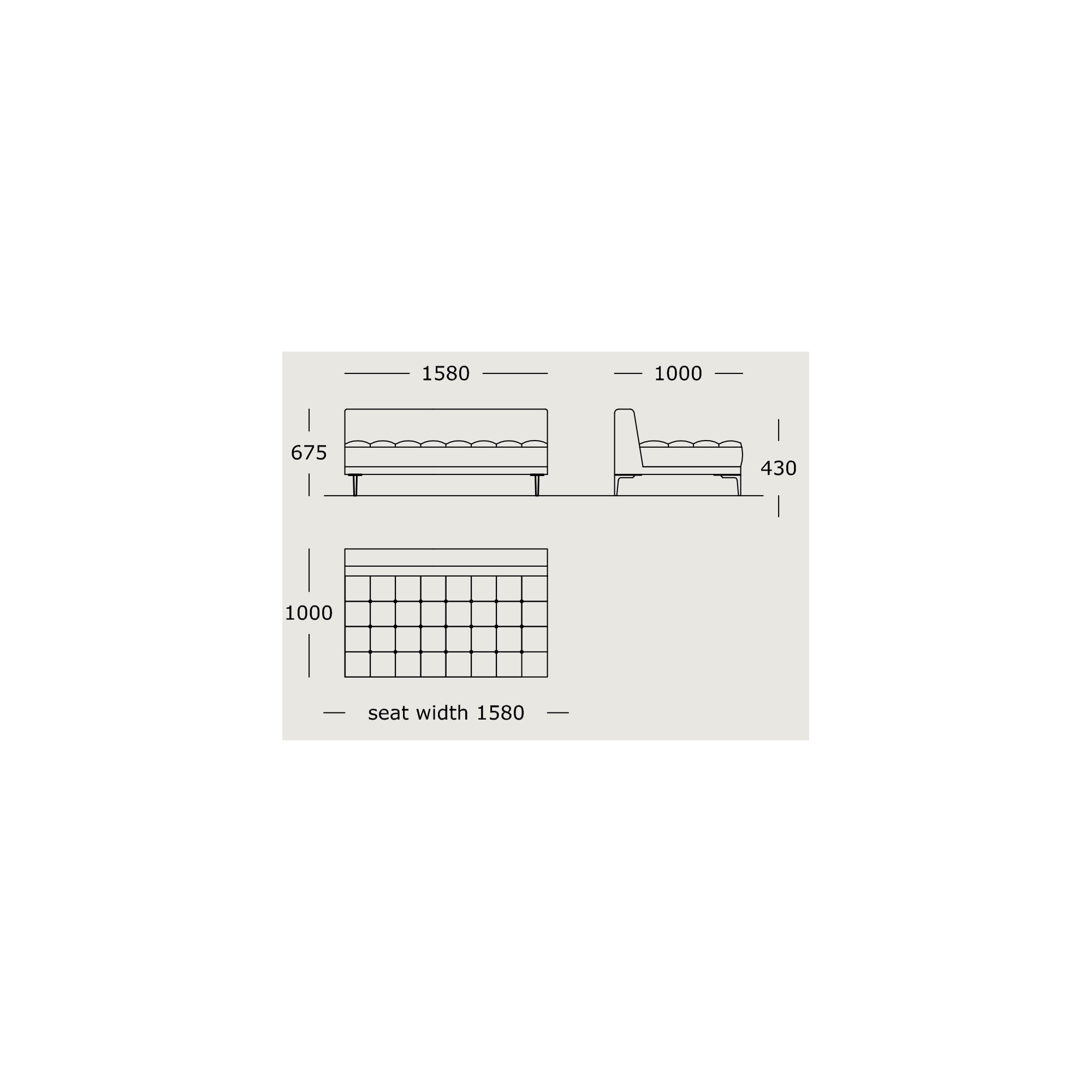 Module 6 – 158 x 100 cm – Campo - Wendelbo