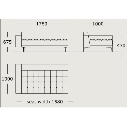 Module 7 – 178 x 100 cm – Campo - Wendelbo