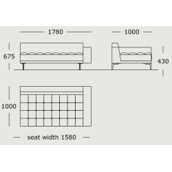 Module 8 – 178 x 100 cm – Campo - Wendelbo