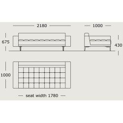 Module 9 – 218 x 100 cm – Campo - Wendelbo