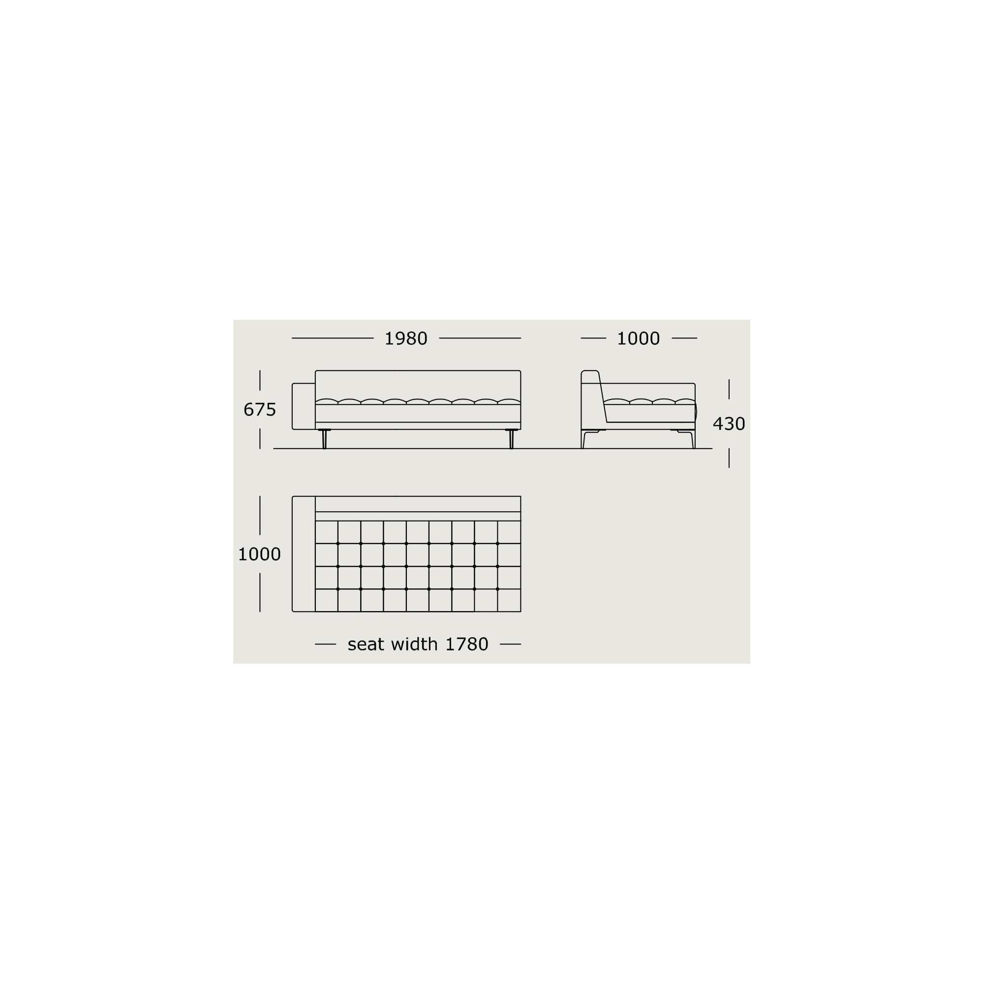 Module 11 – 198 x 100 cm – Campo - Wendelbo