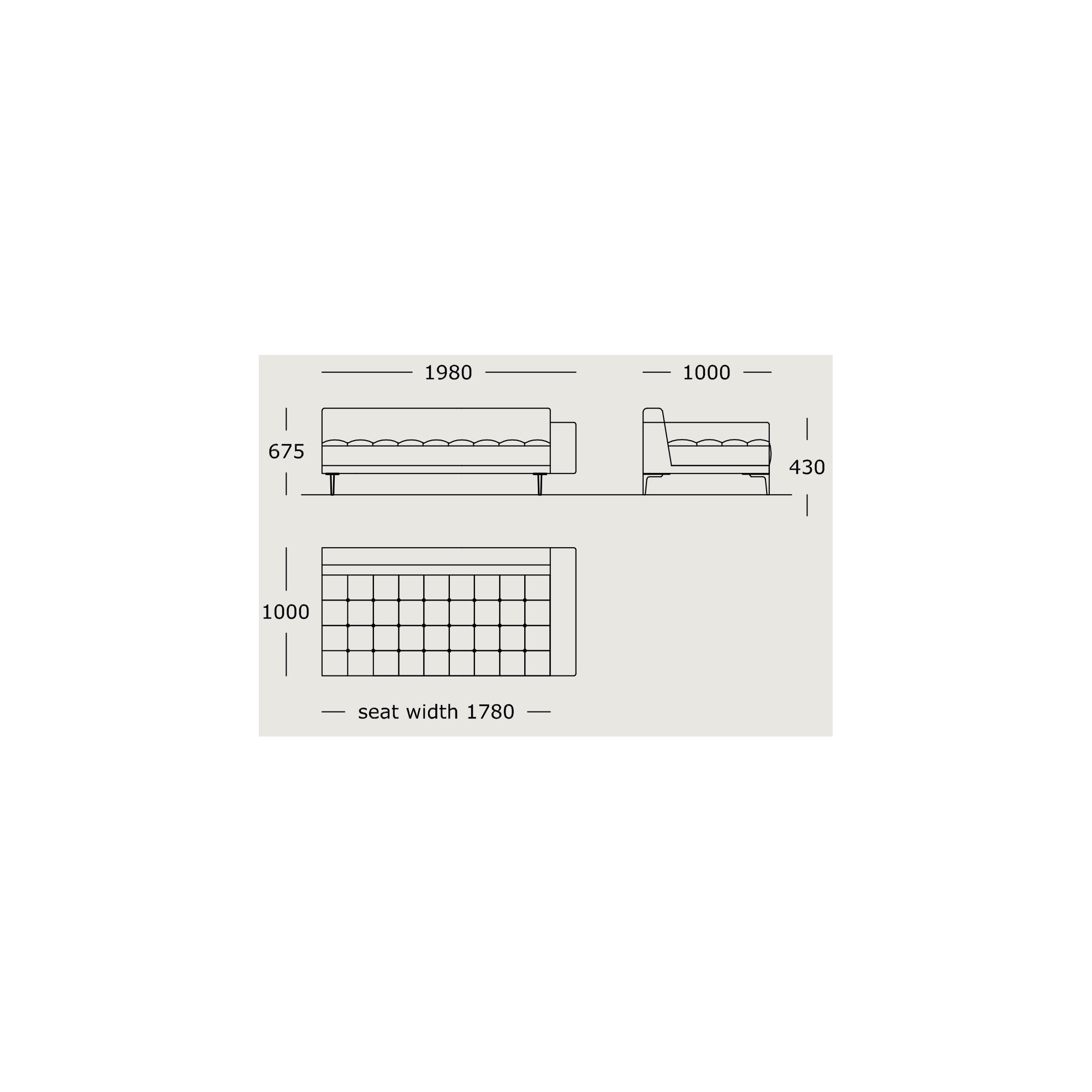 Module 12 – 198 x 100 cm – Campo - Wendelbo