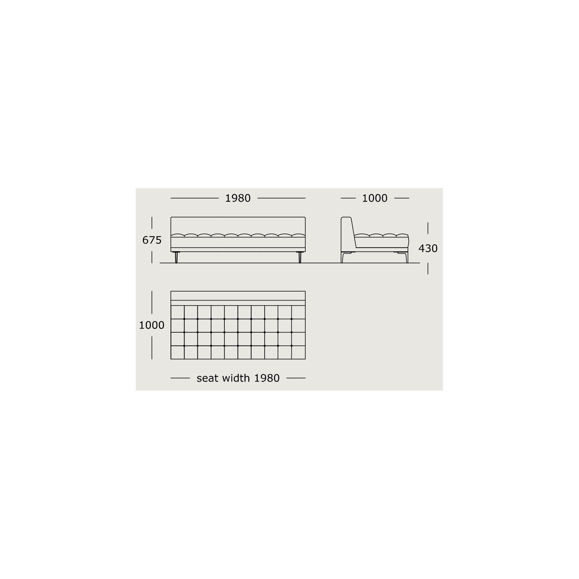 Module 14 – 198 x 100 cm – Campo - Wendelbo