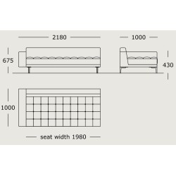 Module 15 – 218 x 100 cm – Campo - Wendelbo