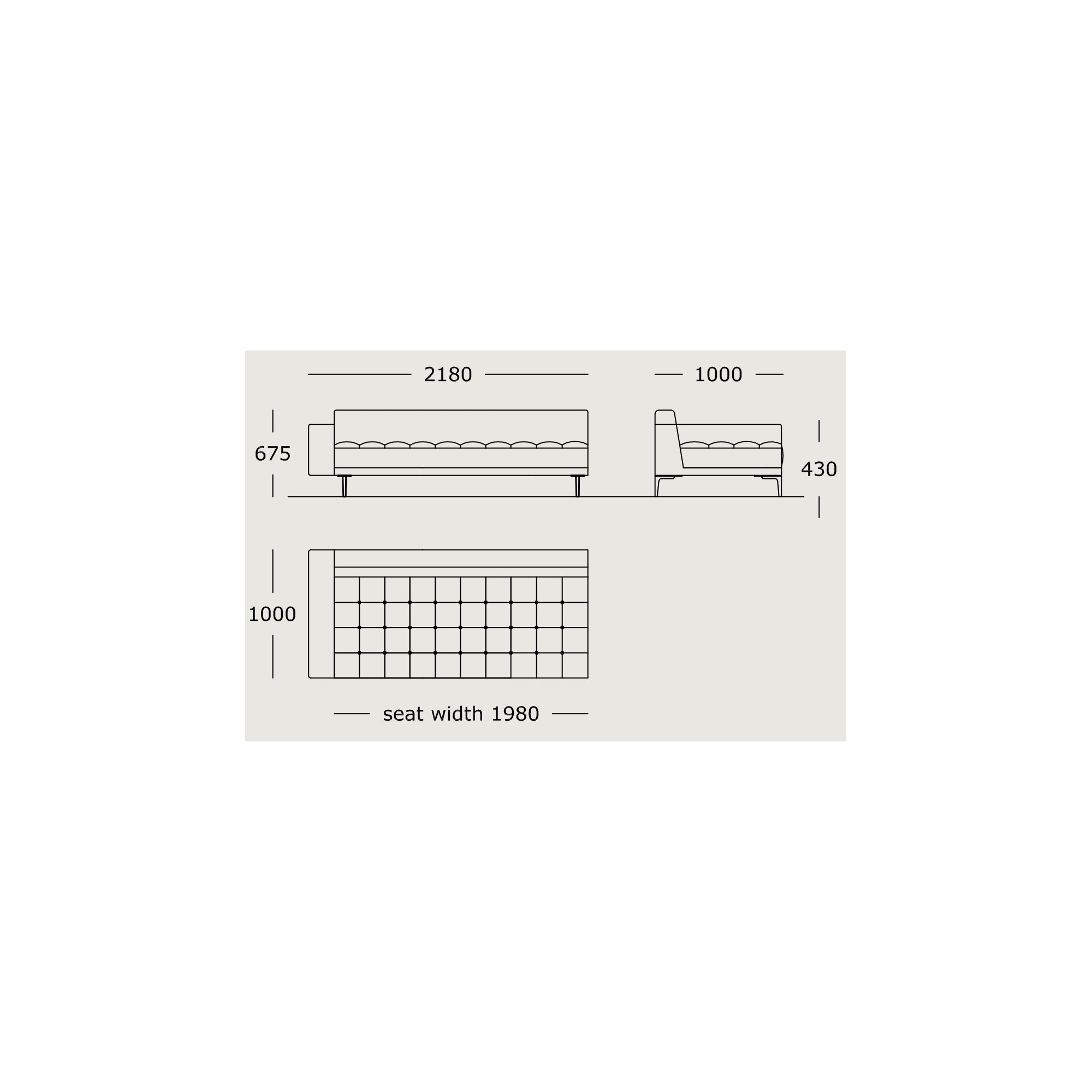 Module 15 – 218 x 100 cm – Campo - Wendelbo