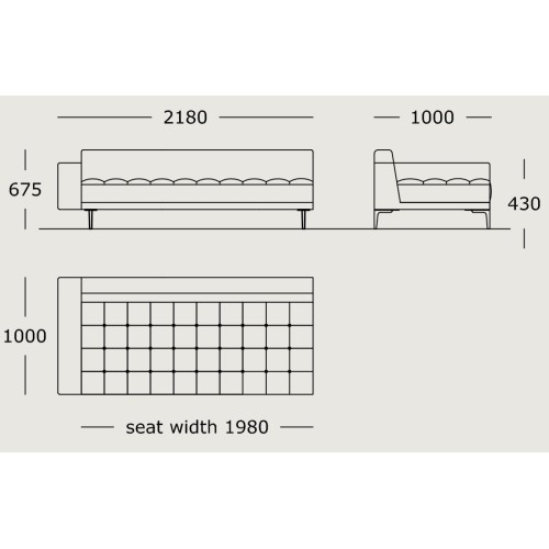 Module 15 – 218 x 100 cm – Campo - Wendelbo