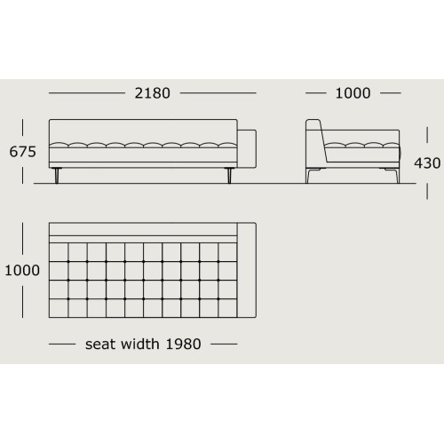 Module 16 – 218 x 100 cm – Campo - Wendelbo