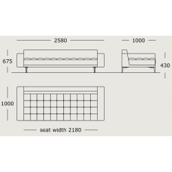 Module 17 – 258 x 100 cm – Campo - Wendelbo