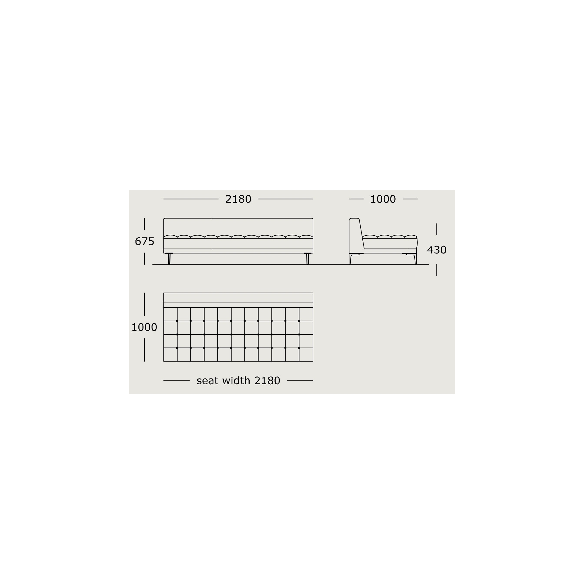 Module 18 – 218 x 100 cm – Campo - Wendelbo