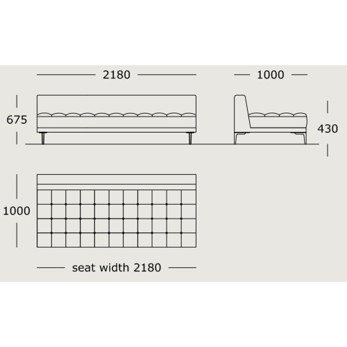 Module 18 – 218 x 100 cm – Campo - Wendelbo