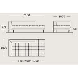 Module 25 – 215 x 100 cm – Campo - Wendelbo