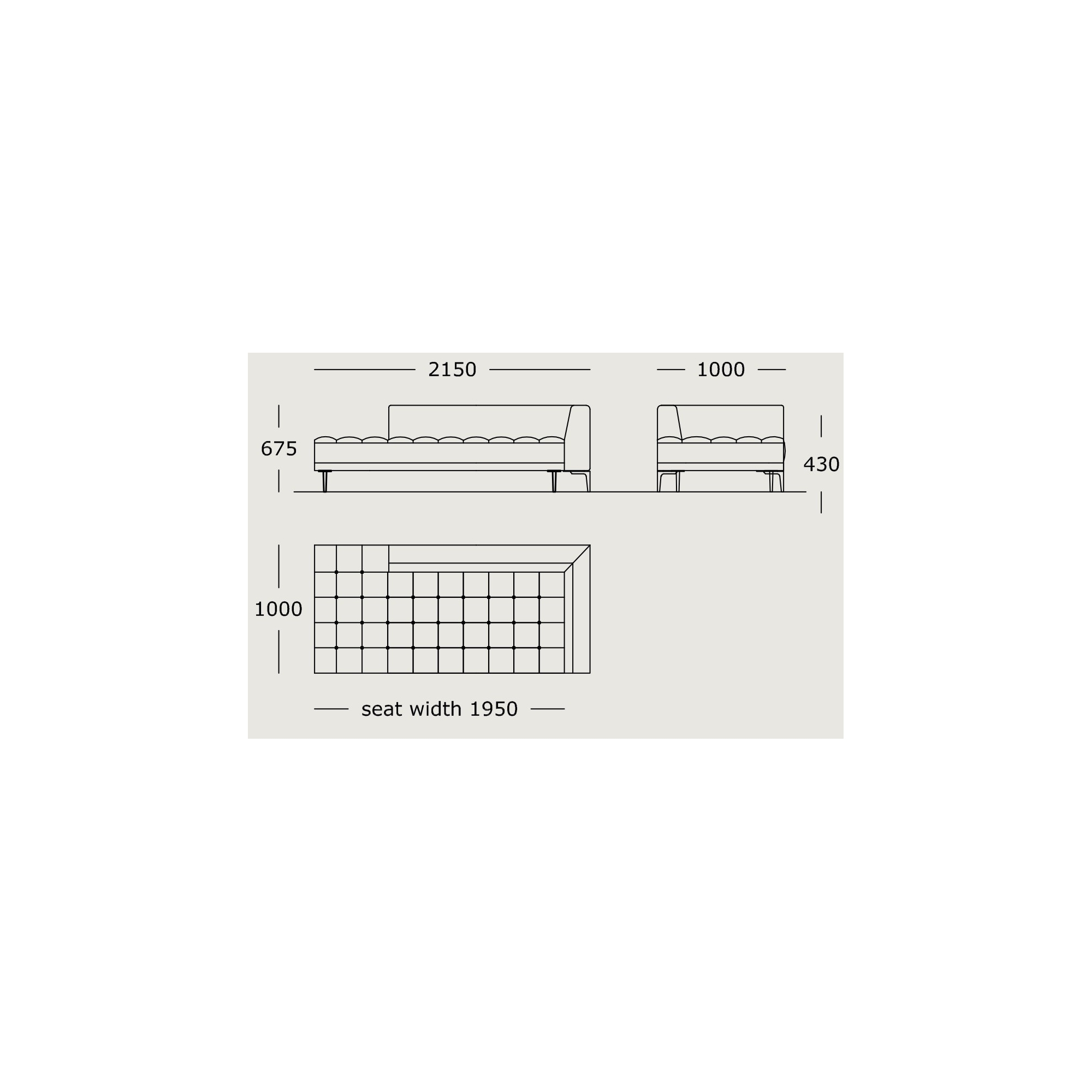 Module 26 – 215 x 100 cm – Campo - Wendelbo