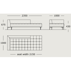 Module 27 – 235 x 100 cm – Campo - Wendelbo