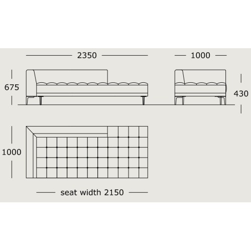 Module 27 – 235 x 100 cm – Campo - Wendelbo