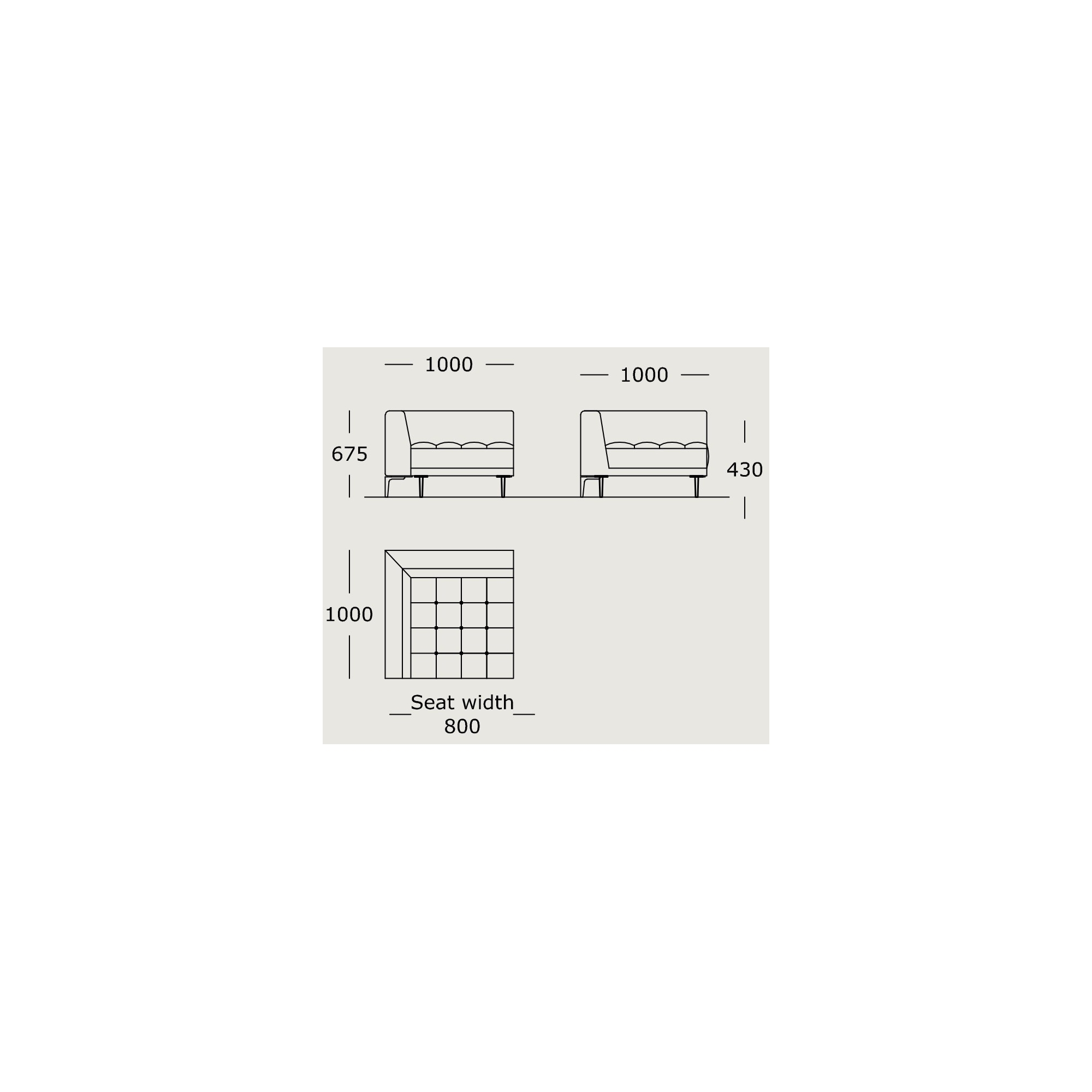 Module 30 – 100 x 100 cm – Campo - Wendelbo