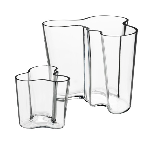 set vases Aalto 160+95mm, transparent - 1008572 - Iittala