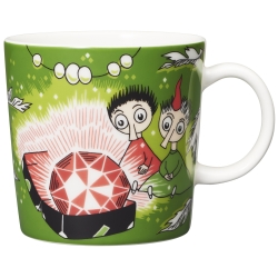 Thingumy and Bob green - Moomin mug - Arabia / Iittala